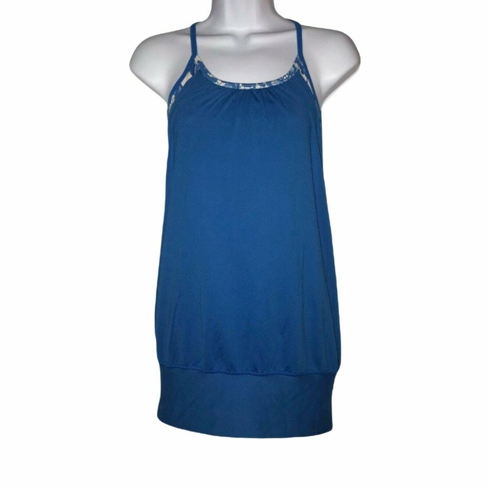 Lululemon No Limits Floral Athletic Tank Top 4 XS - Picture 1 of 8